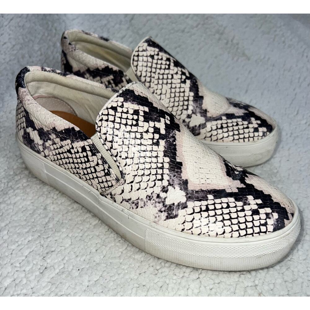 Steve Madden Snake Print Slip Ons - size 8.5 - K2
